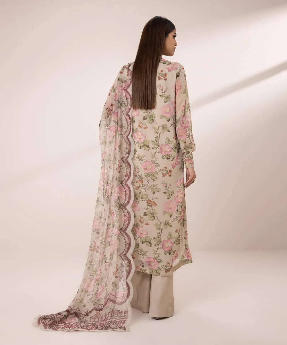 3 Piece - Chiffon Suit with Beautiful Embroidery