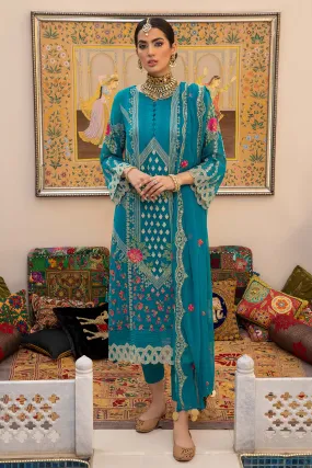 3 Piece Unstitched Embroidered Chiffon CCE21-07