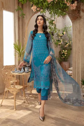 3 Piece Unstitched Embroidered Chiffon VSLW21-10