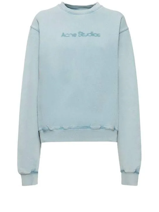 Acne Studios | Street Style Long Sleeve Cotton Logo - Shop Now