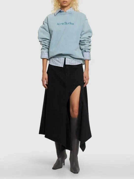 Acne Studios | Street Style Long Sleeve Cotton Logo - Shop Now