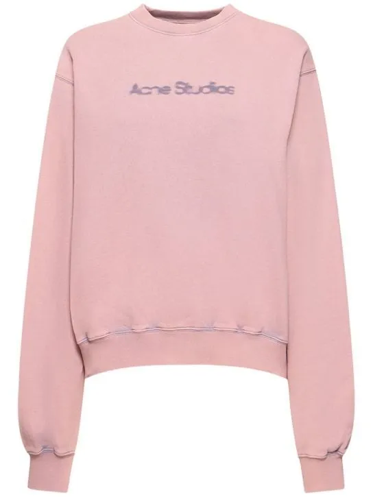 Acne Studios | Street Style Long Sleeve Cotton Logo - Shop Now