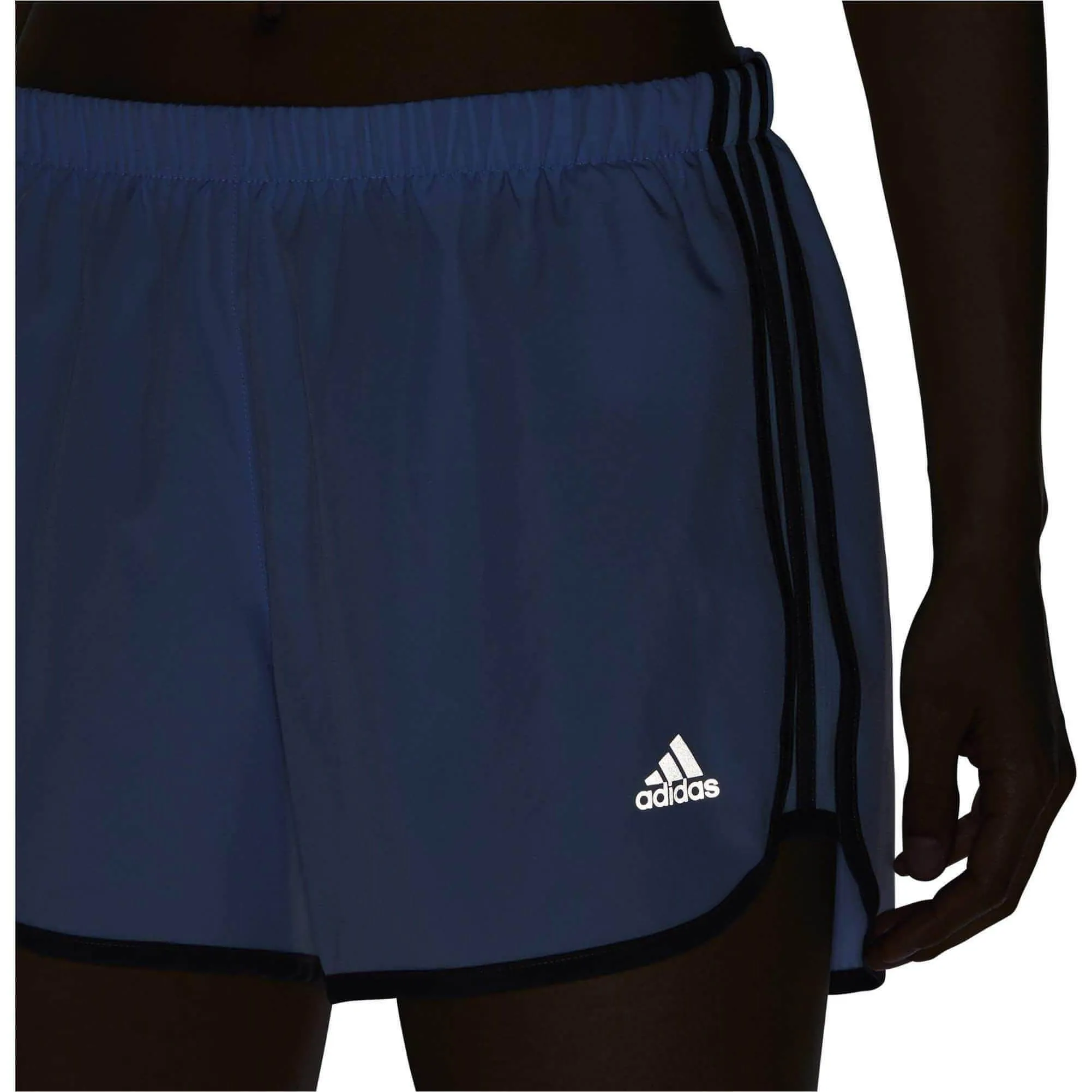 adidas 3 Marathon 20 Women's Running Shorts - Blue