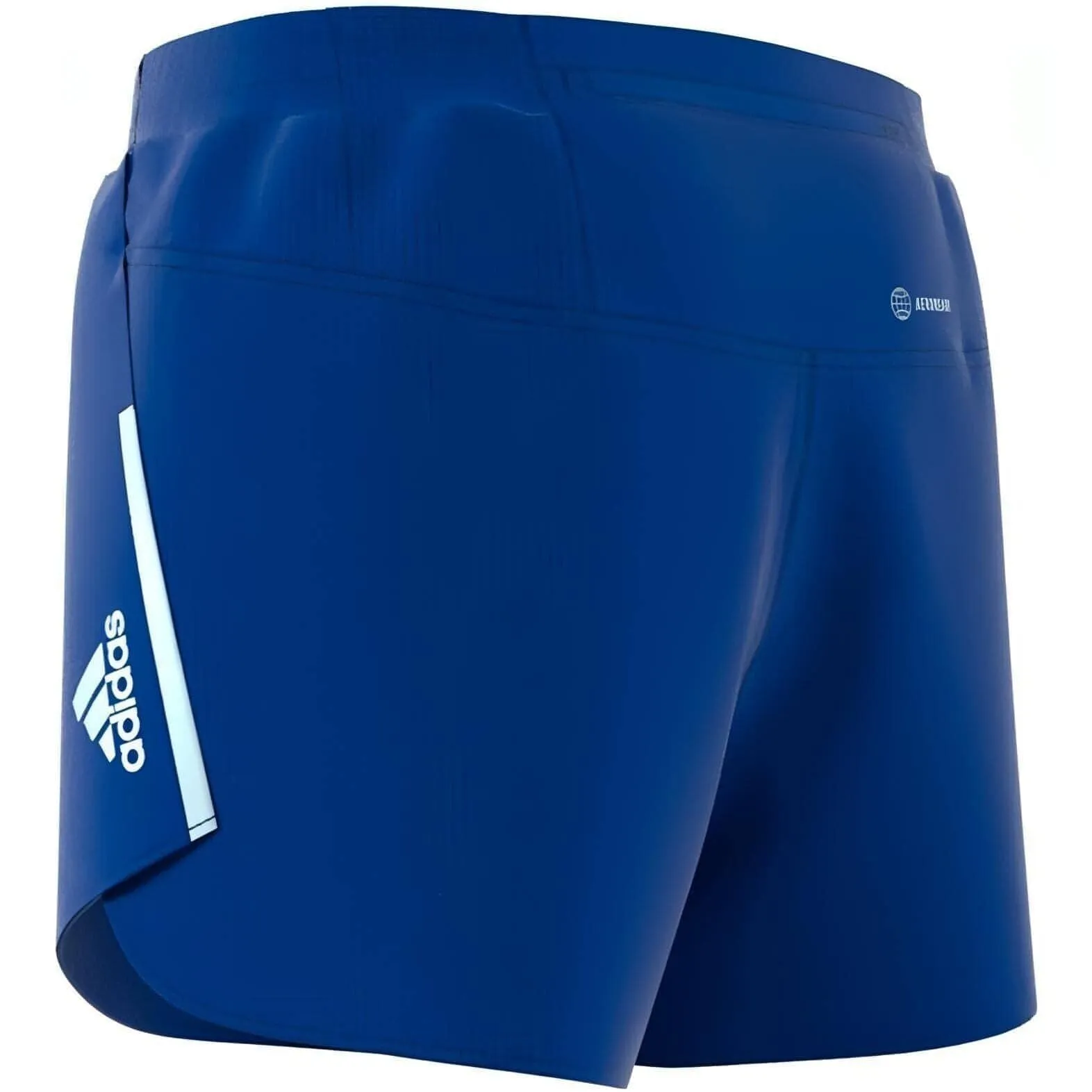 adidas Fast Split Men's Running Shorts - Black/Blue - Breathable - Reflective - Lightweight