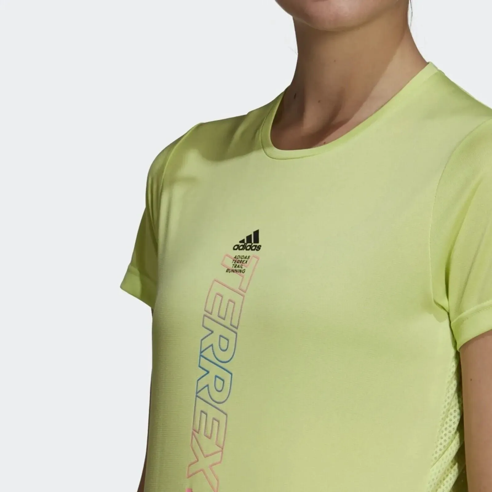 adidas Terrex Agravic Women's Trail Running Shirt - Lime Breathable Top