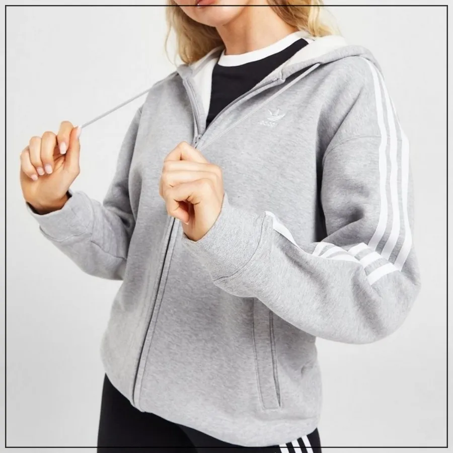 adidas Unisex Long Sleeves Plain Oversized Logo made from Blended Fabrics