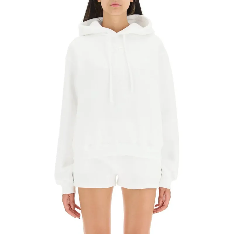 Alexander Wang | Street Style Long Sleeve Plain Logo Hoodies Sweatshirts