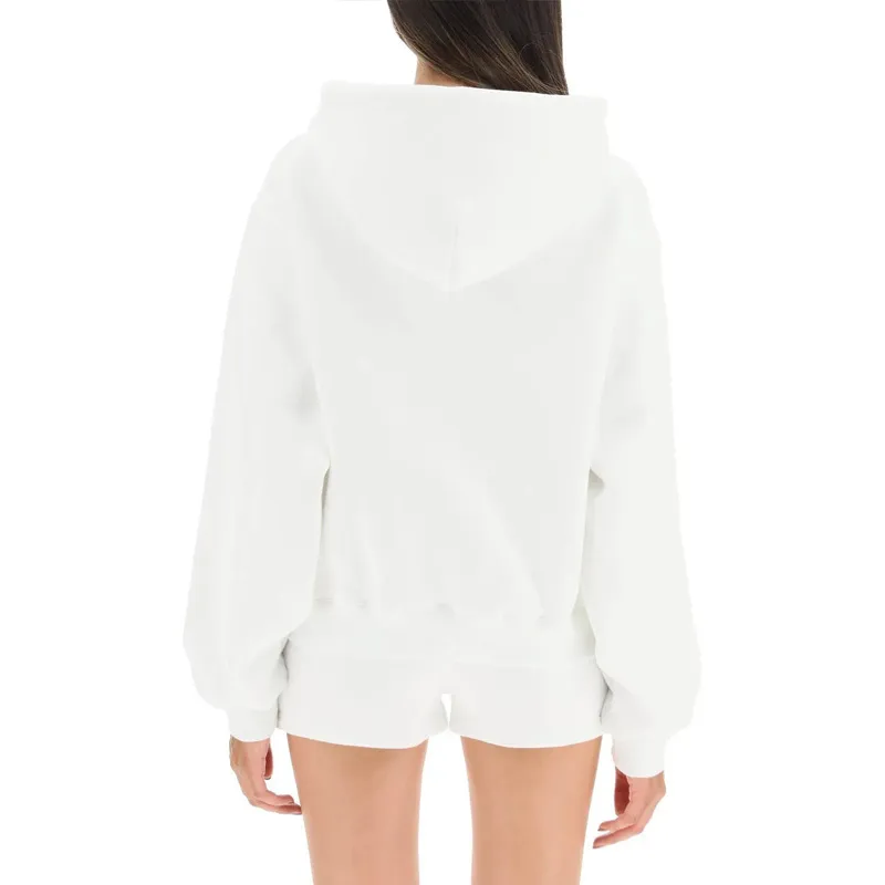 Alexander Wang | Street Style Long Sleeve Plain Logo Hoodies Sweatshirts