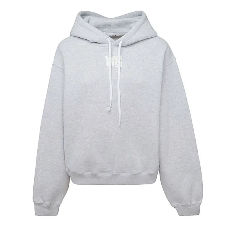 Alexander Wang | Street Style Long Sleeve Plain Logo Hoodies Sweatshirts