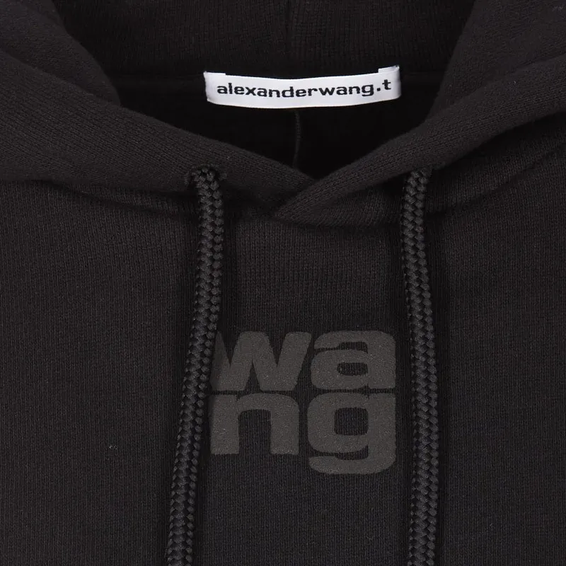 Alexander Wang | Street Style Long Sleeve Plain Logo Hoodies Sweatshirts