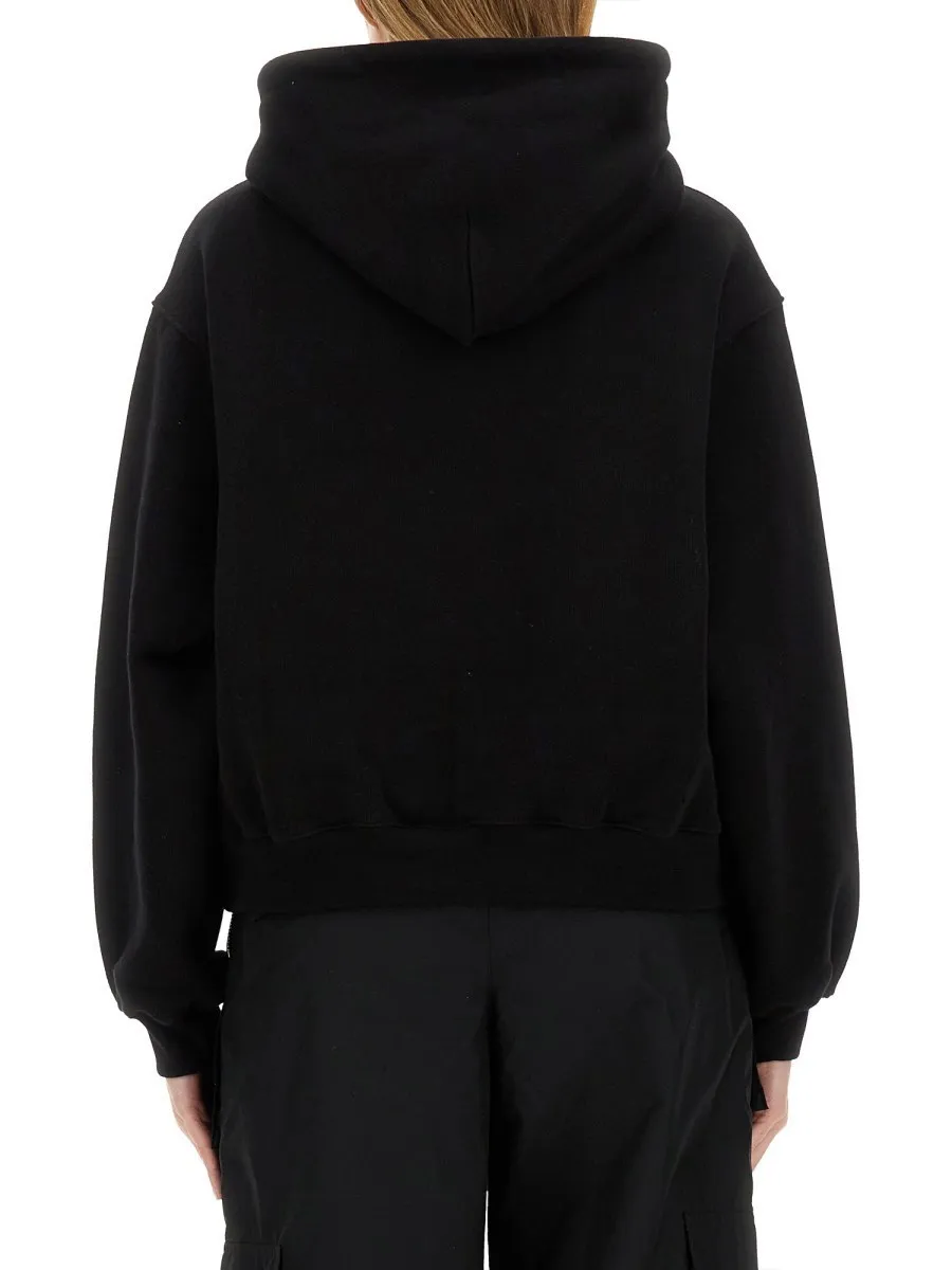 Alexander Wang Long Sleeves Cotton Logo Street Style