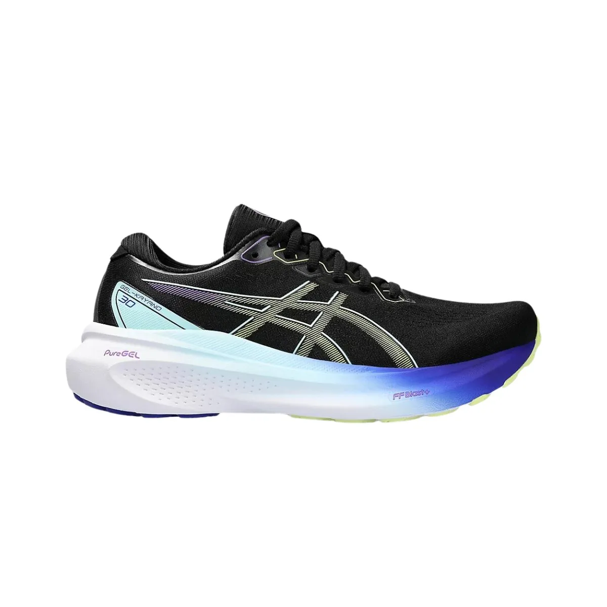 Asics Gel-Kayano 30 Women's Running Shoes - Black Yellow SS24