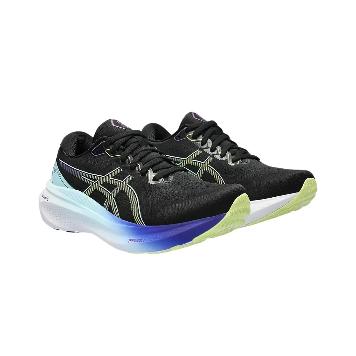 Asics Gel-Kayano 30 Women's Running Shoes - Black Yellow SS24