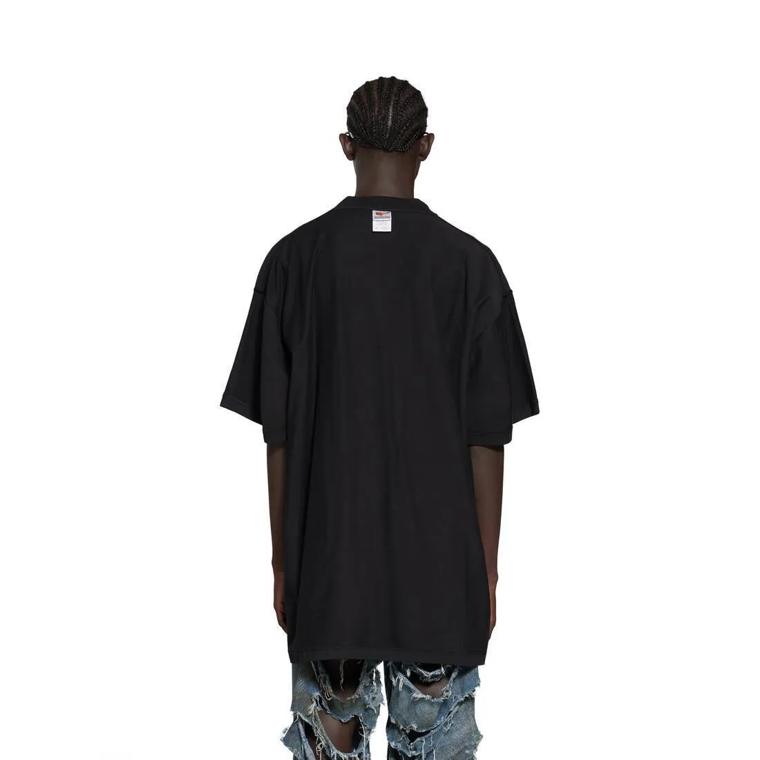 Balenciaga Black Oversized Mirror T-shirt