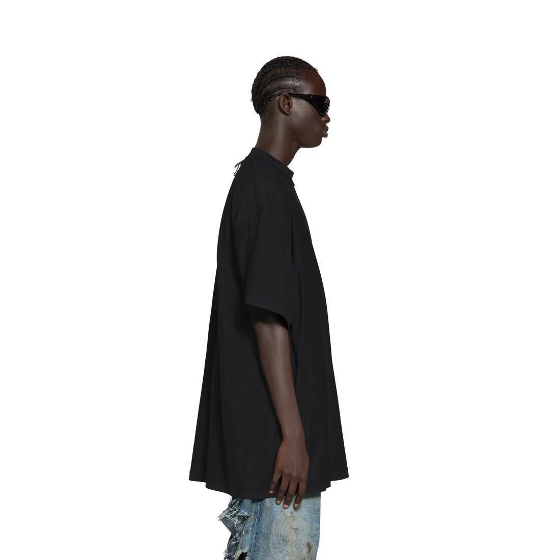 Balenciaga Black Oversized Mirror T-shirt