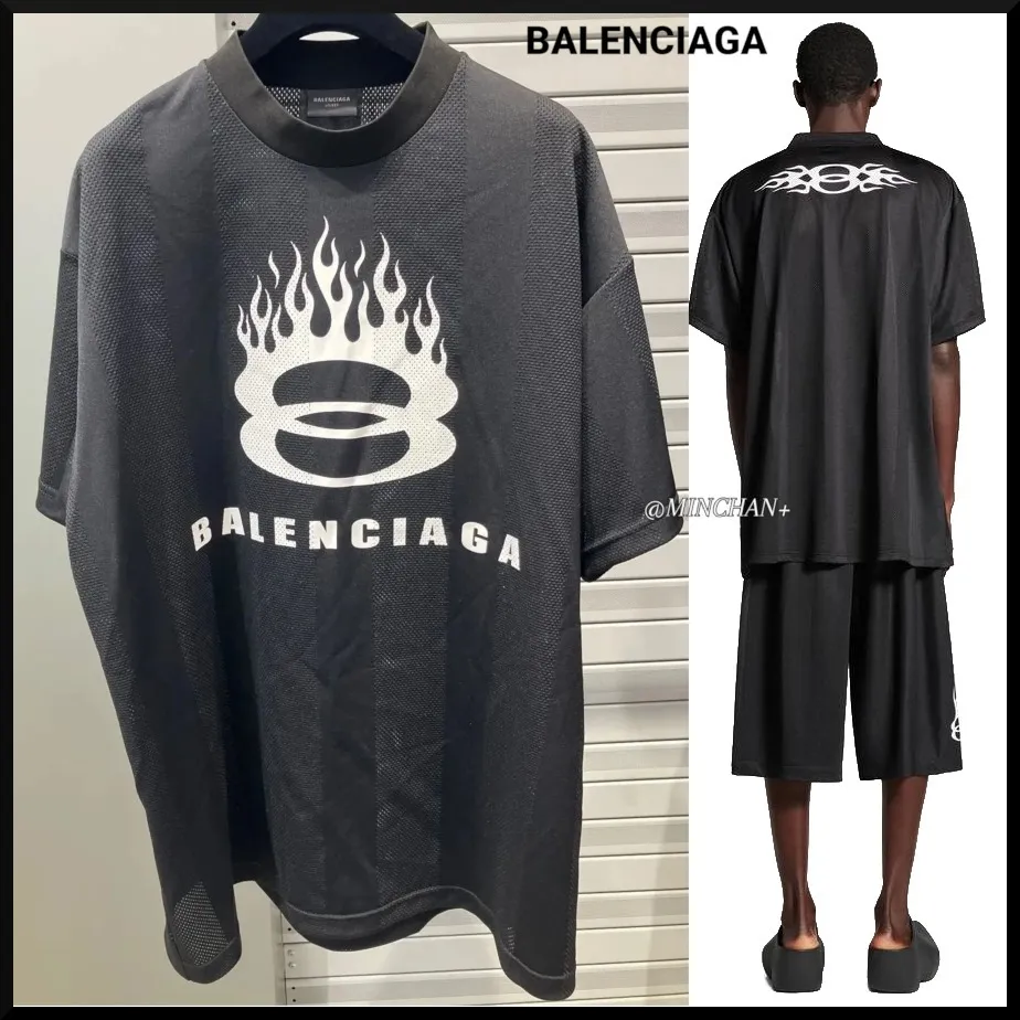 BALENCIAGA Burning Unity T-shirt - Oversized Black