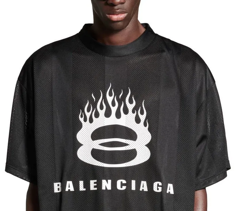 BALENCIAGA Burning Unity T-shirt - Oversized Black