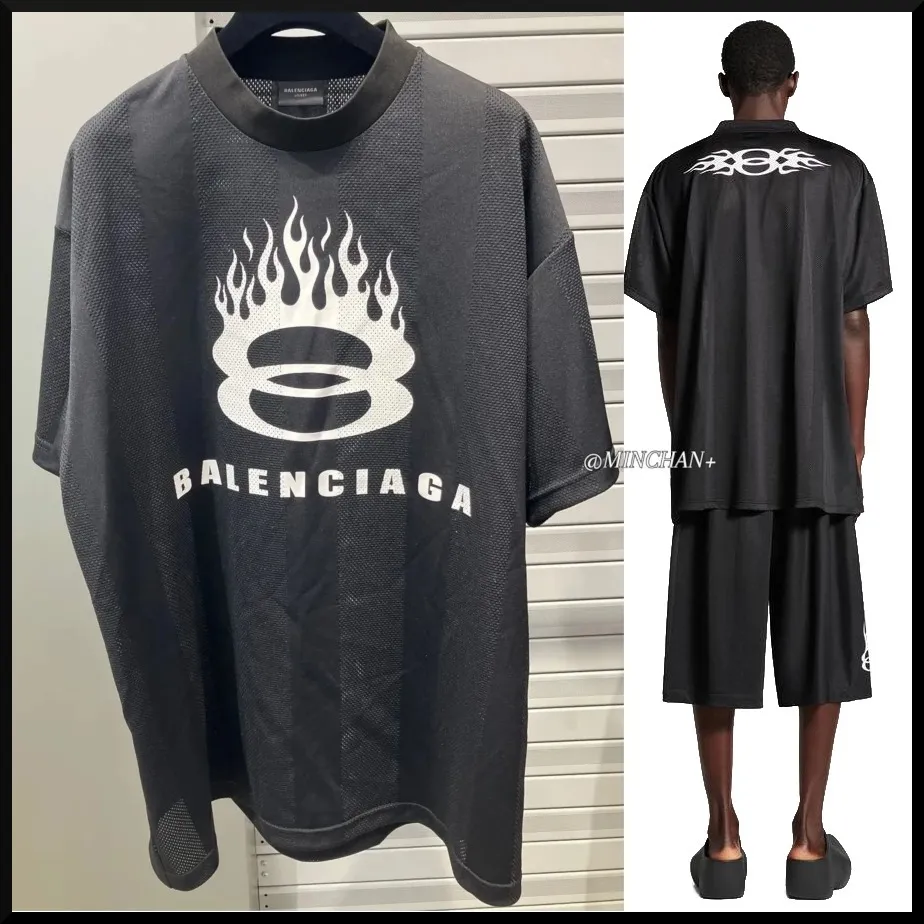 BALENCIAGA Burning Unity T-shirt - Oversized Black