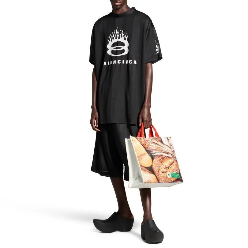 BALENCIAGA Burning Unity T-shirt - Oversized Black