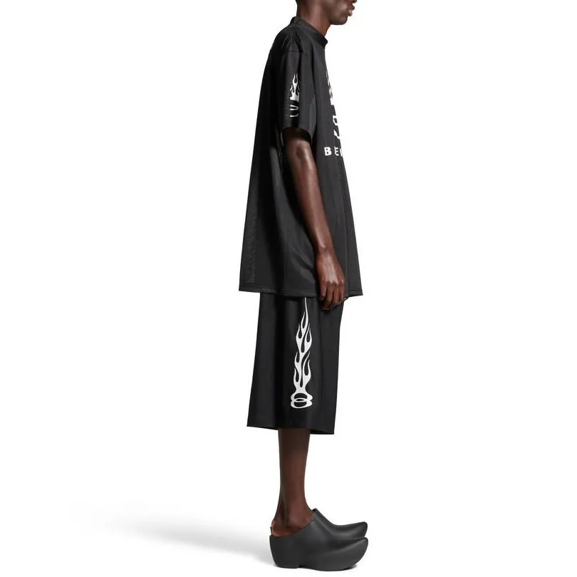 BALENCIAGA Burning Unity T-shirt - Oversized Black