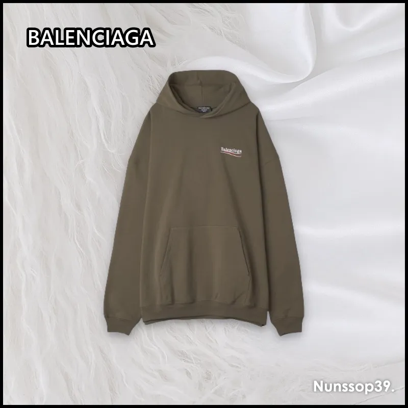 Balenciaga unisex street style long sleeves cotton logo luxury