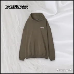 Balenciaga unisex street style long sleeves cotton logo luxury