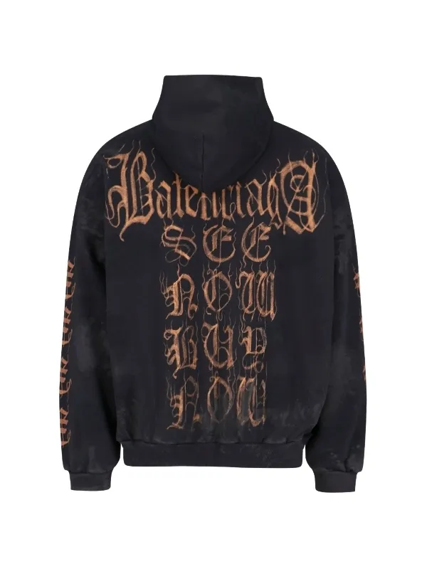 Balenciaga Unisex Street Style Long Sleeves Plain Logo Luxury