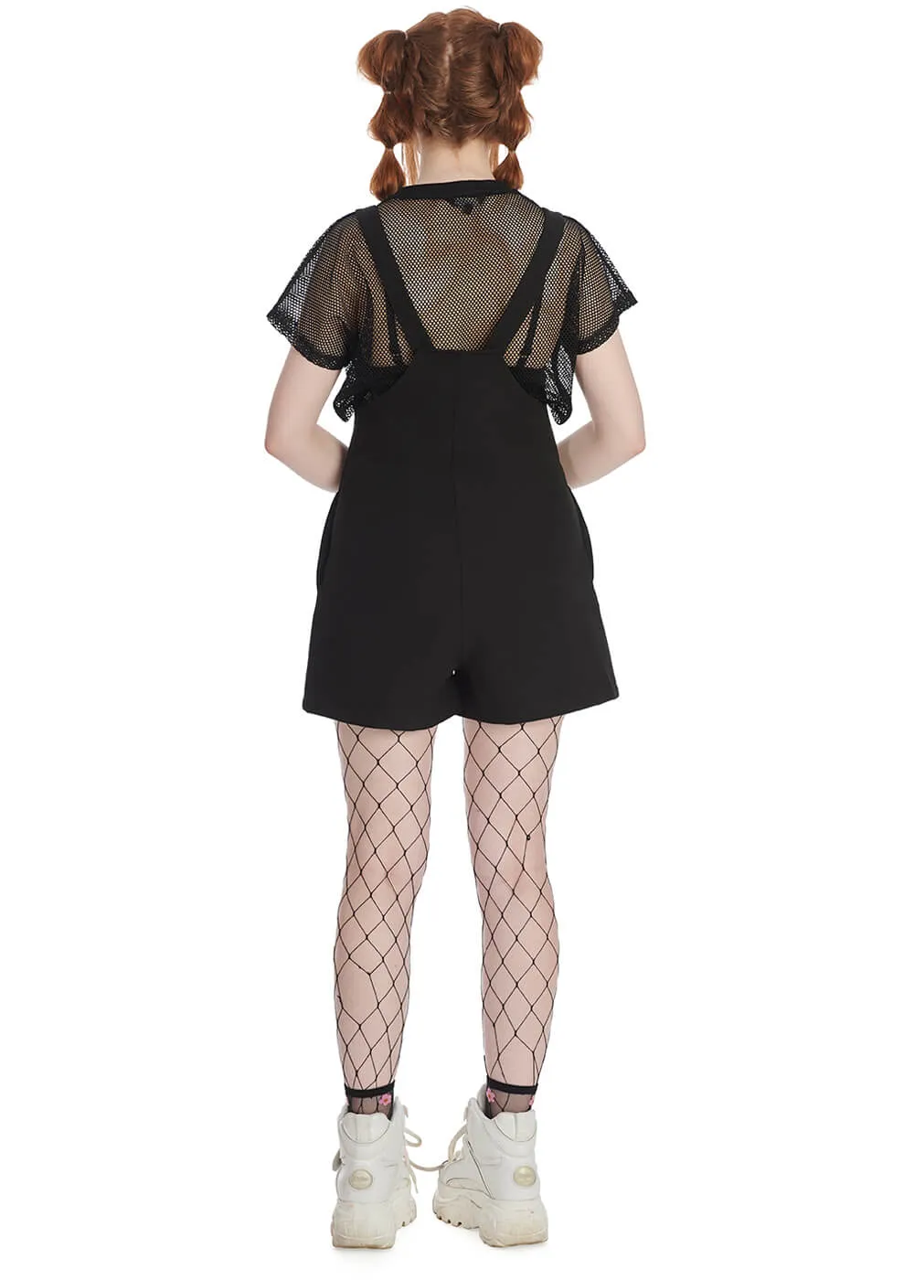 Banned Usagi Cat Neko Black Playsuit