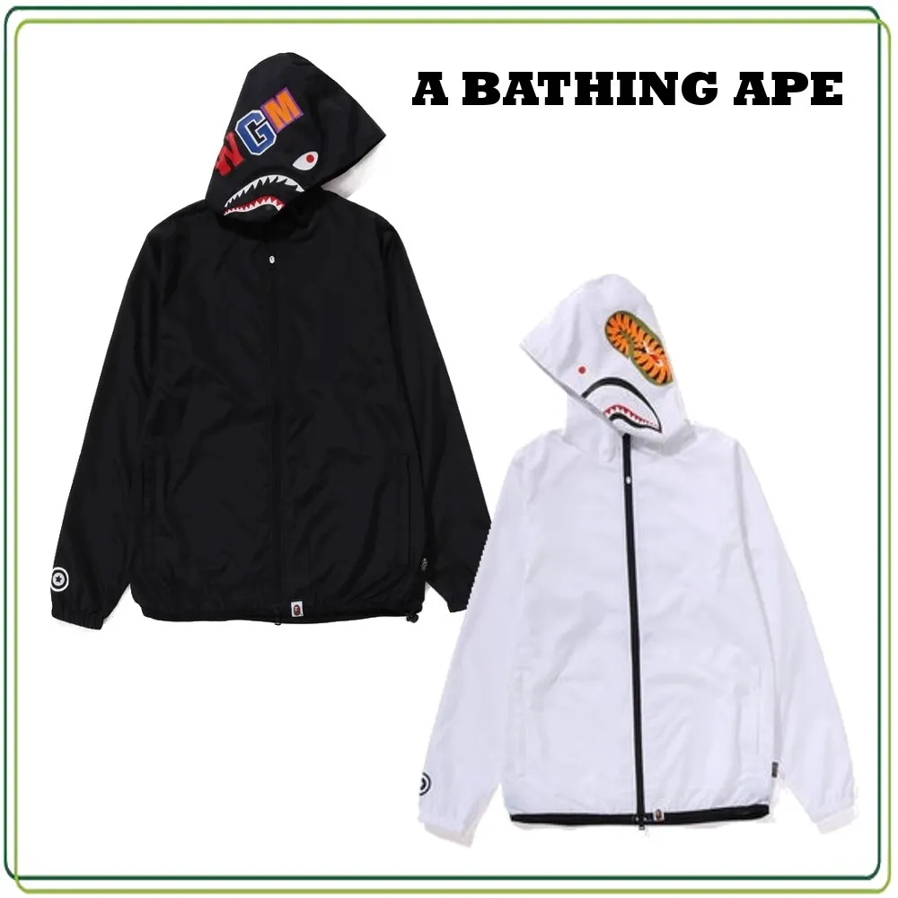 Bape Hoodies & Sweatshirts - Unisex Street Style Plain Logo