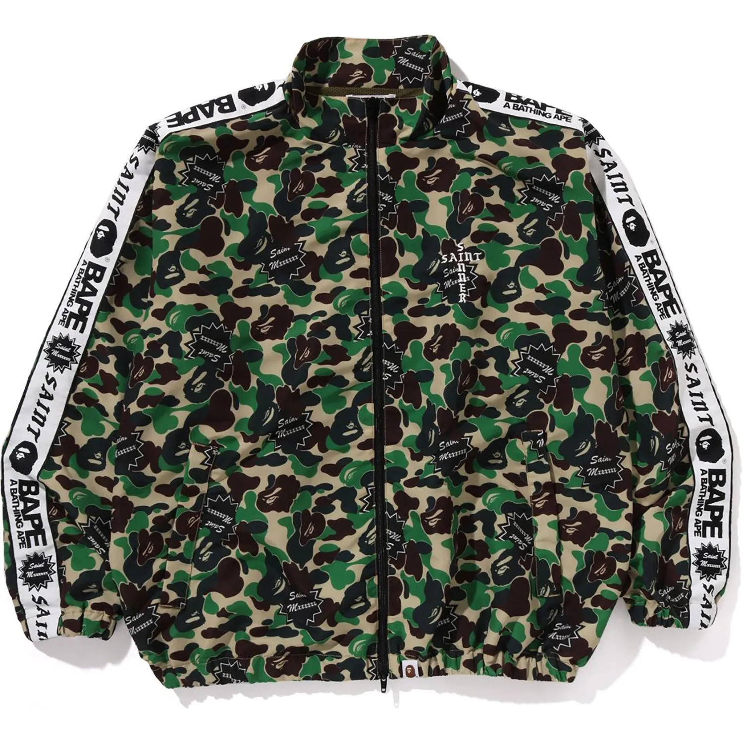 BAPE X SAINT MXXXXXX ABC CAMO Track Jacket for Men