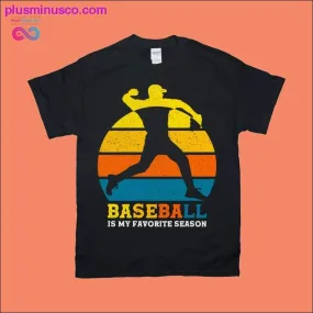 Baseball season | Retro sunset T-shirts