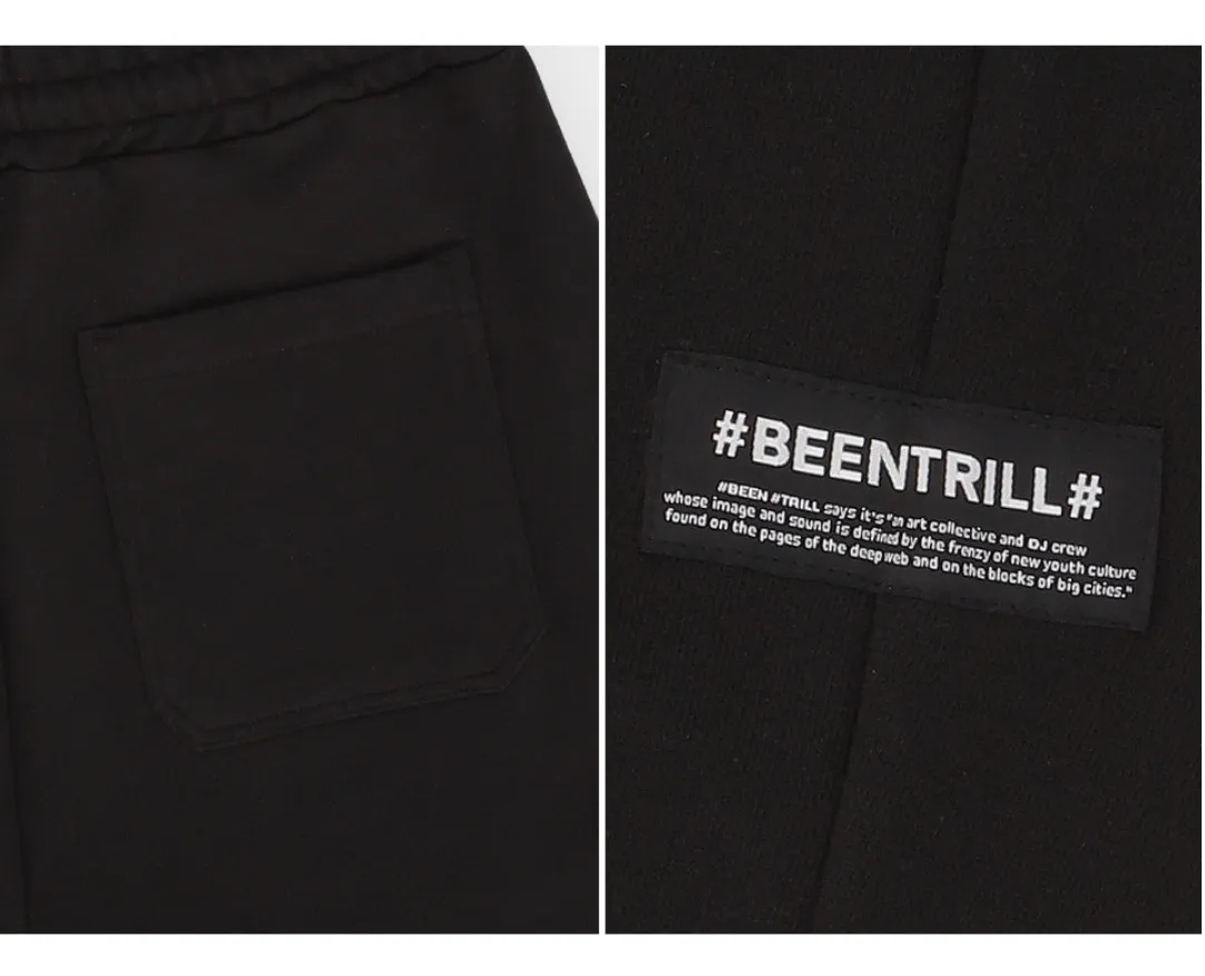 BEEN TRILL Unisex Cotton Logo Hoodies & Sweatshirts | Street Style