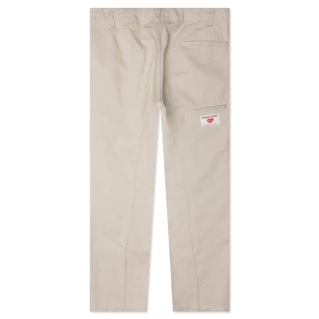 Beige Beach Pants