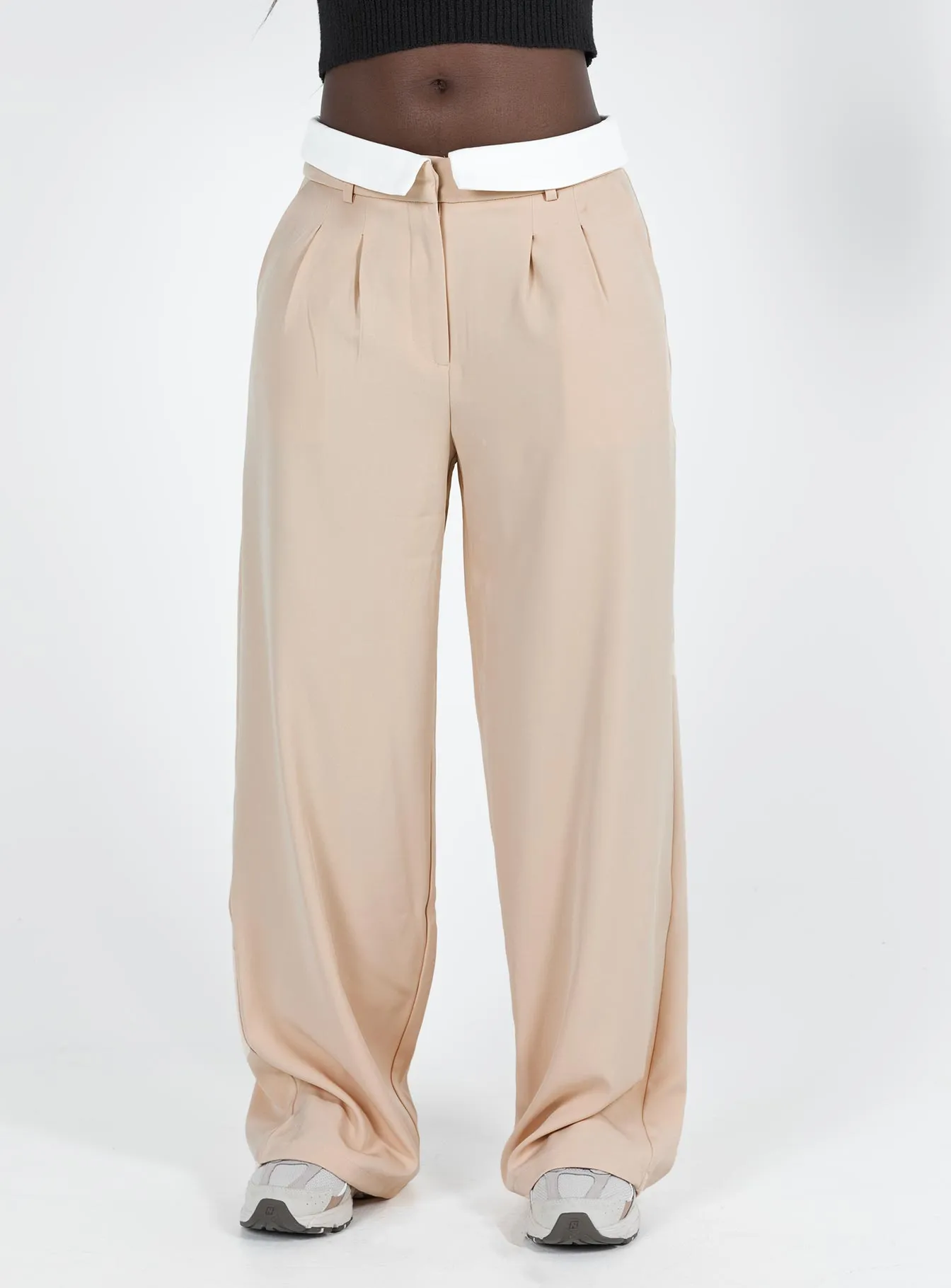 Beige Lacro Pants