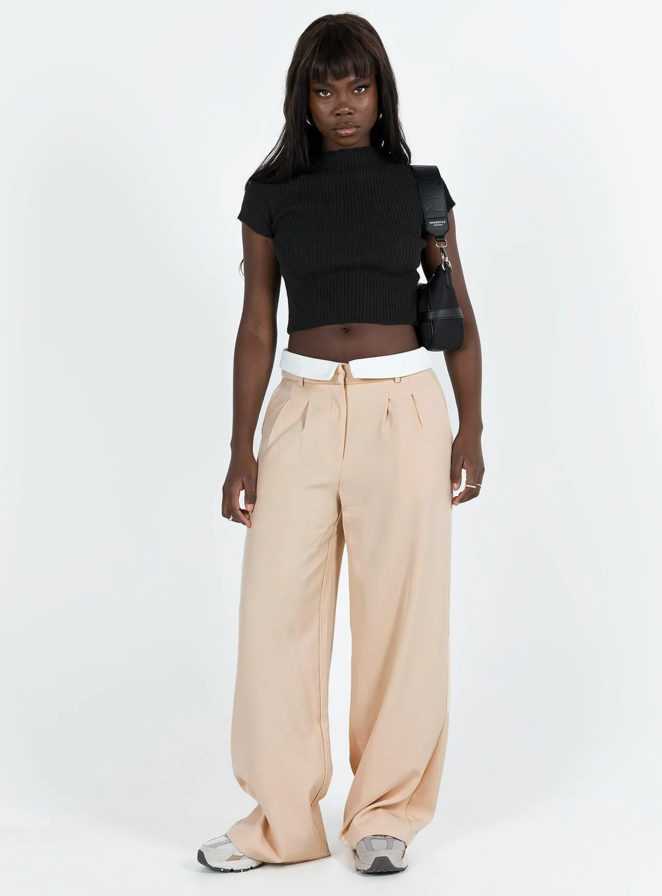 Beige Lacro Pants