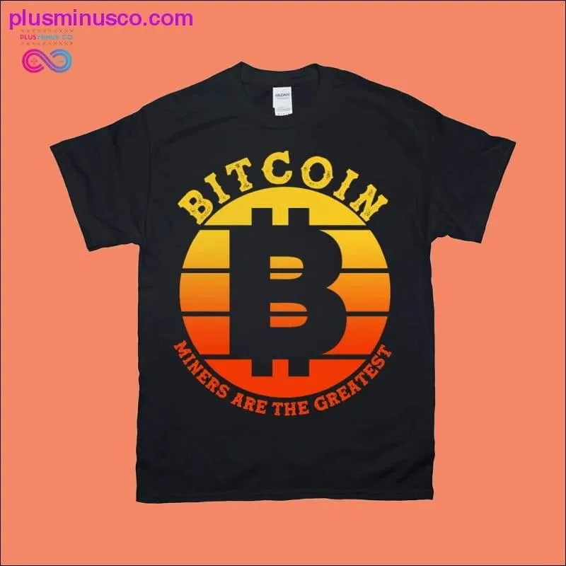 Bitcoin Miners Retro Sunset T-Shirts