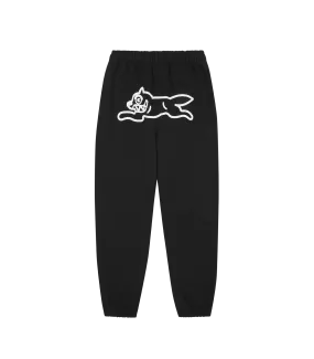 Black Running Dog Sweatpants