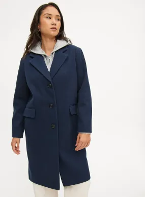 Buy Navy Twill Tailored Coat 20 | Coats | Tu