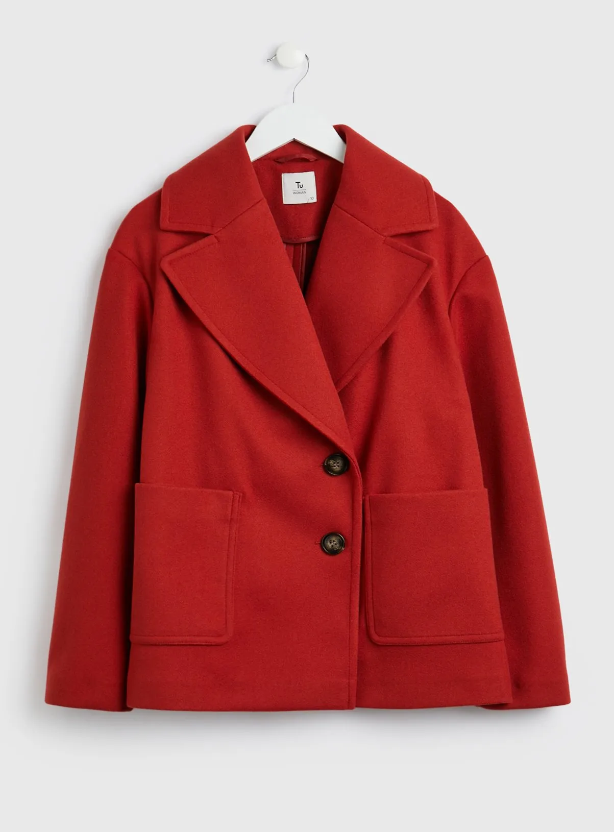 Buy Red Unlined Smart Blazer Coat 10 | Coats | Tu