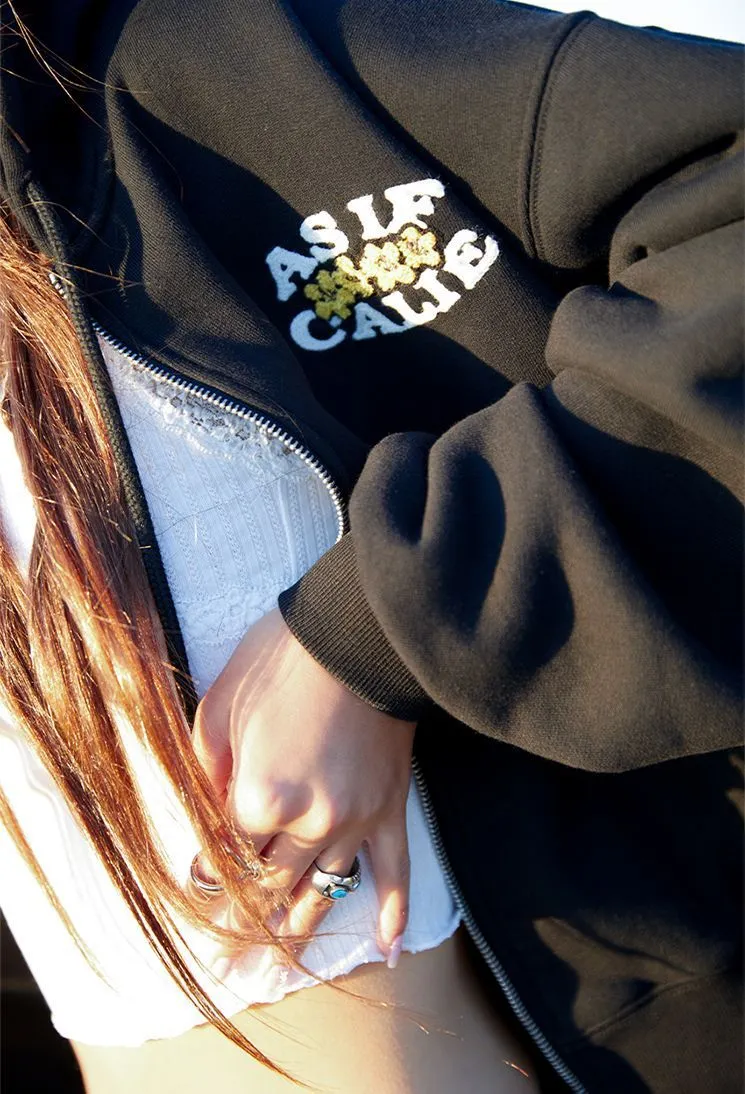 Calie | Street Style Long Sleeve Logo Hoodies and Sweatshirts