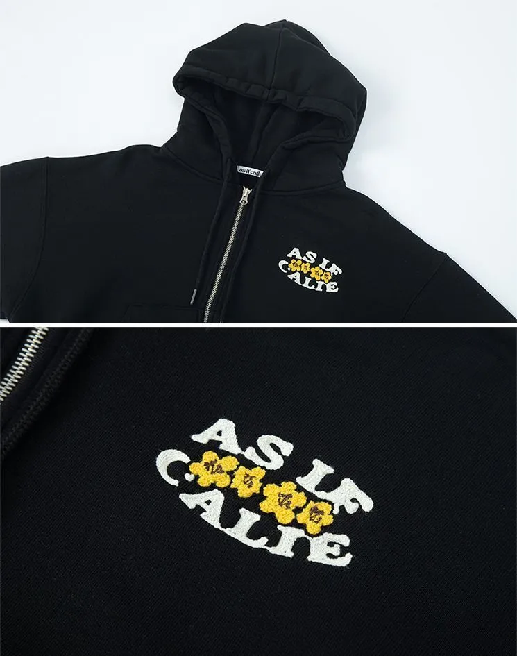 Calie | Street Style Long Sleeve Logo Hoodies and Sweatshirts