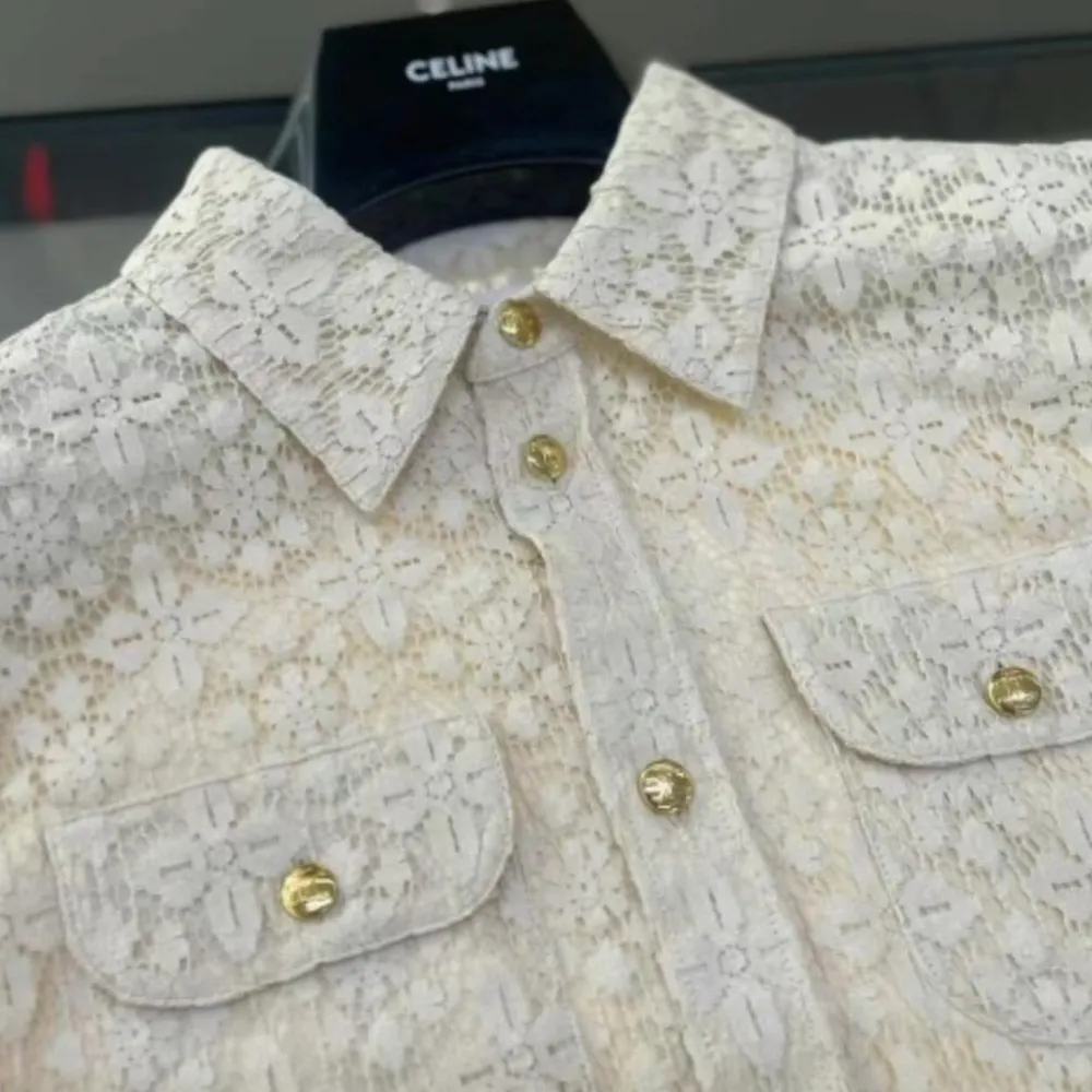 Celine Romy lace cotton shirt