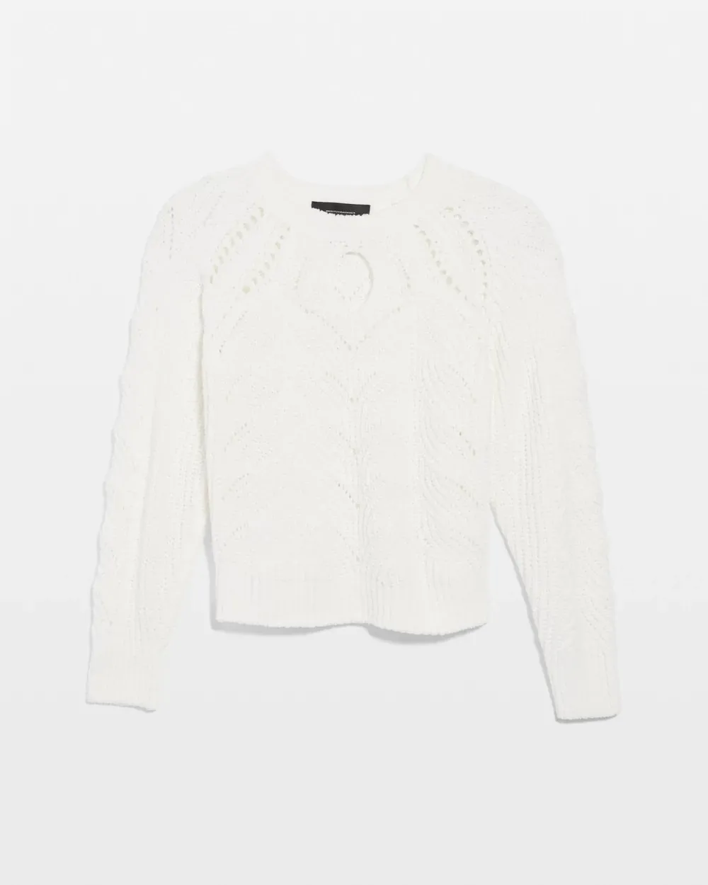 Chenille Cable Cutout Sweater