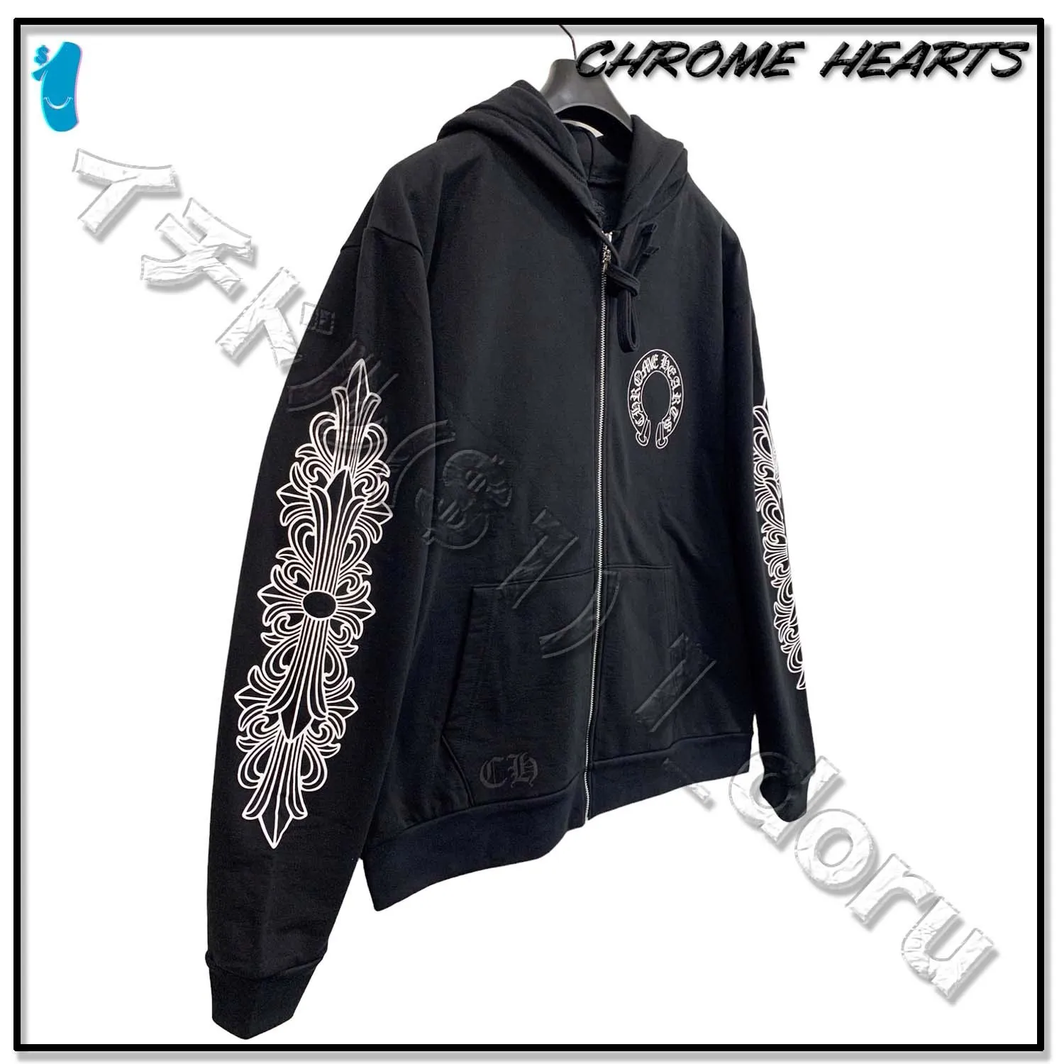 Chrome Hearts | Long Sleeve Hoodies | Street Style | Unisex | Cotton