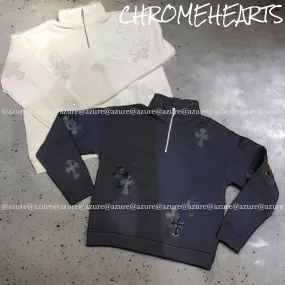 CHROME HEARTS Plain Logo Hoodies & Sweatshirts