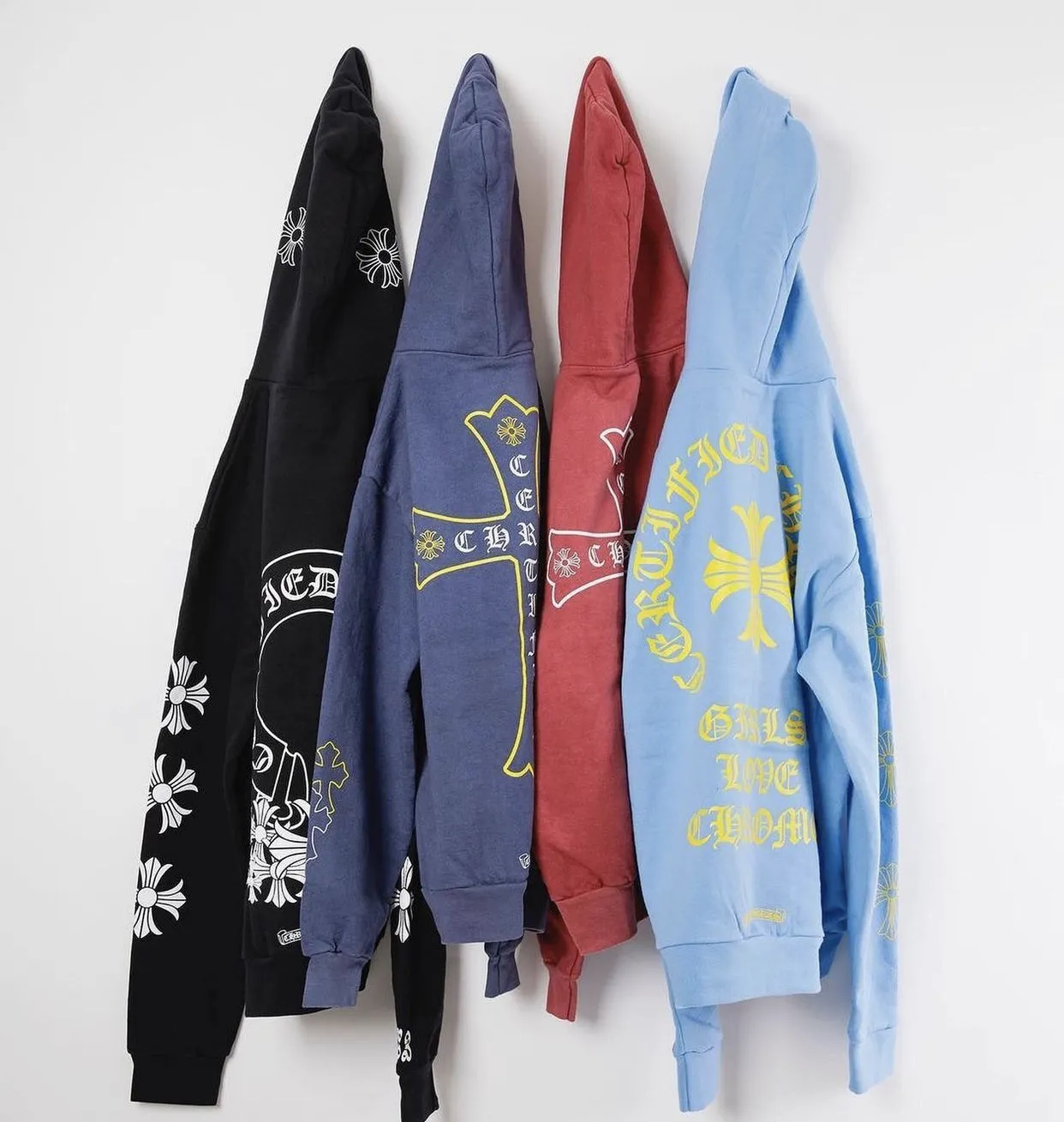 Chrome Hearts Unisex Hoodies | Blended Fabrics | Street Style Collaboration