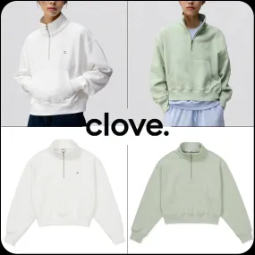 clove half-zip sweatshirt 24SS- Comfy - clove