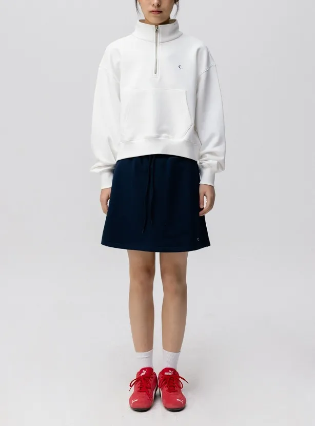 clove half-zip sweatshirt 24SS- Comfy - clove