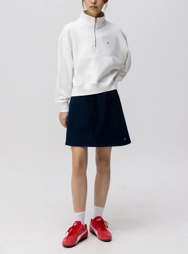 clove half-zip sweatshirt 24SS- Comfy - clove