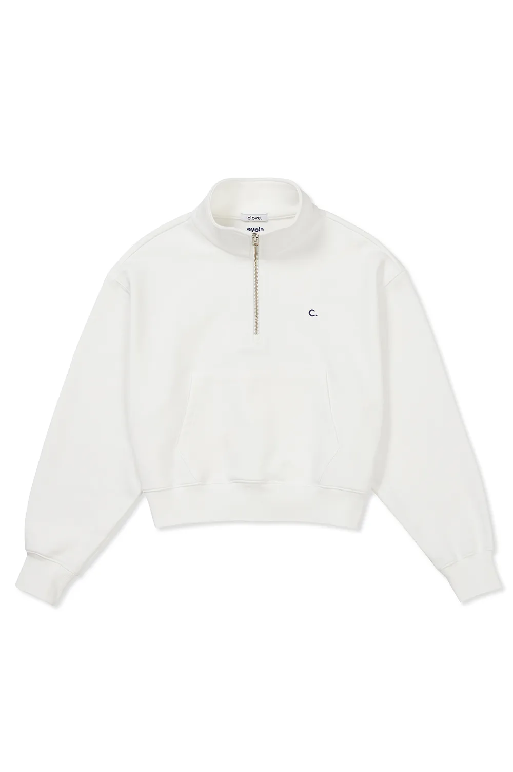 clove half-zip sweatshirt 24SS- Comfy - clove